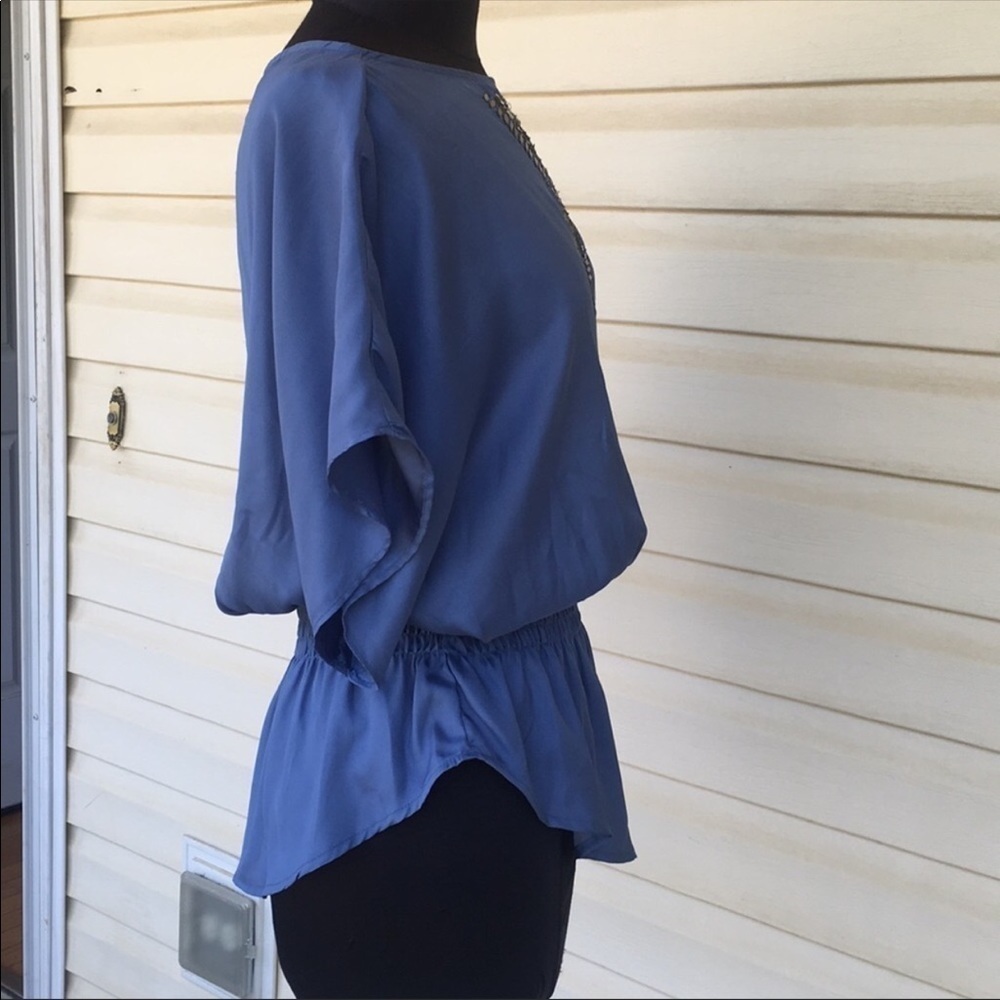 Calvin Kline Jeans Talla flutter sleeve  top - Picture 2 of 7